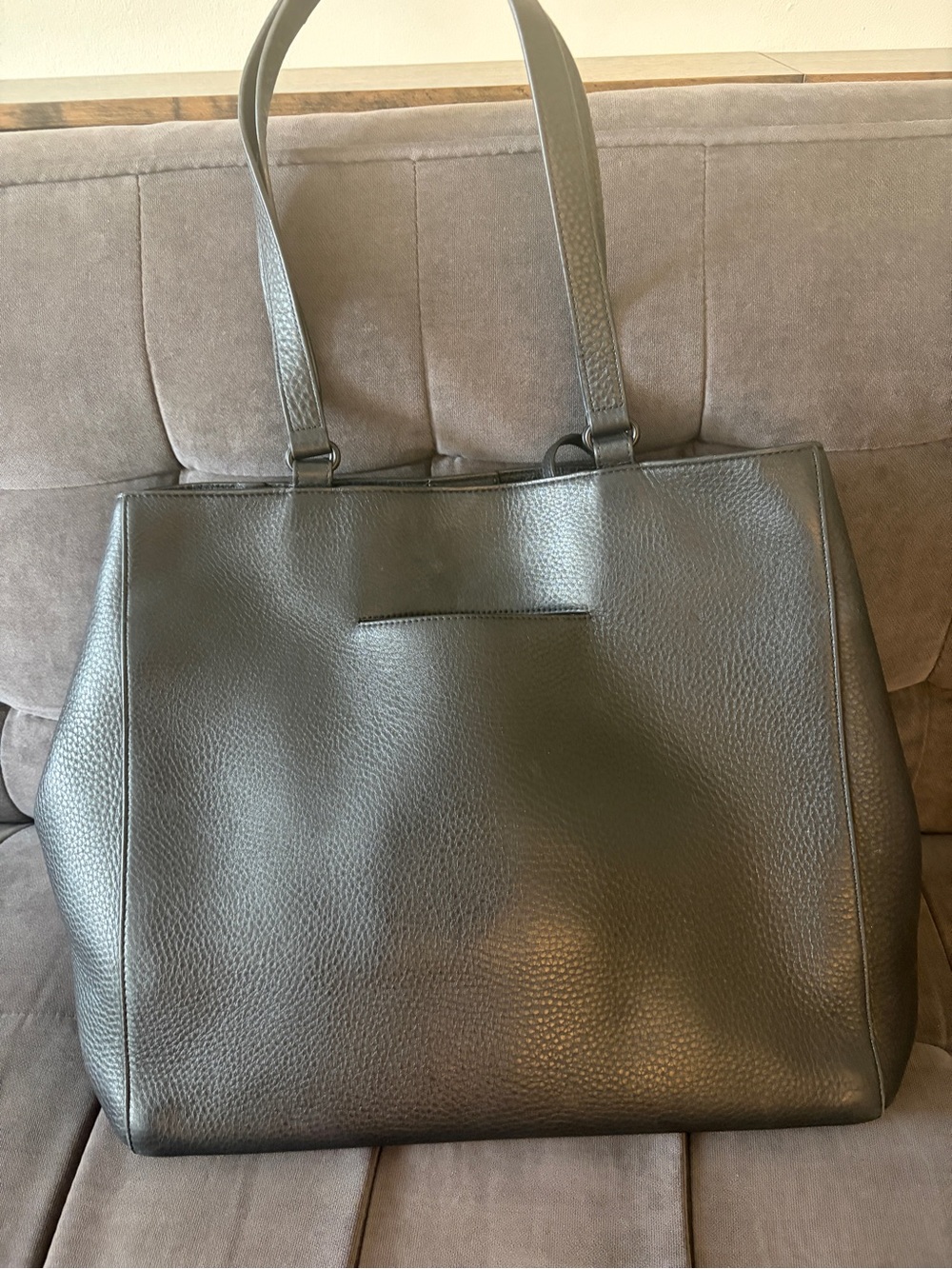 Dagne Dover Allyn Black Pebbled Tote